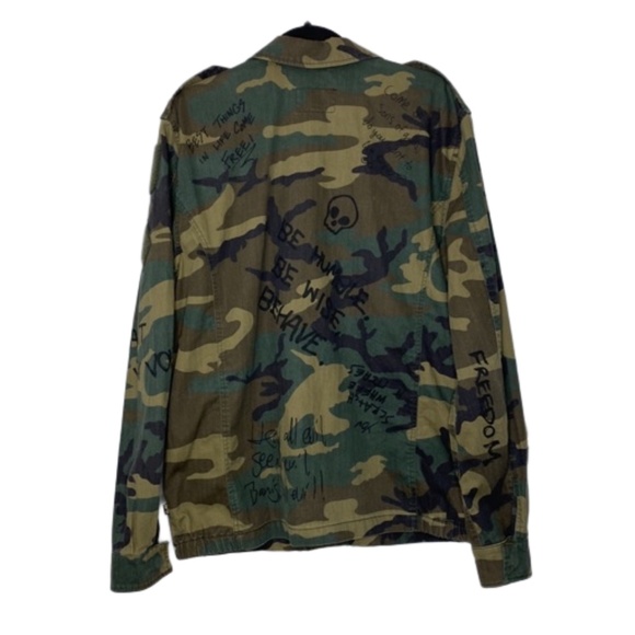 Alpha Industries Green Camouflage Military Jacket - Picture 2 of 16